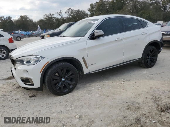 2015 BMW X6 xDrive50i with VIN 5UXKU6C55F0F94151, listed as a Copart auction lot 46826775 with 129,925 mi miles and Salvage Title. Bid and sale history available at carsss.com. Image 1.