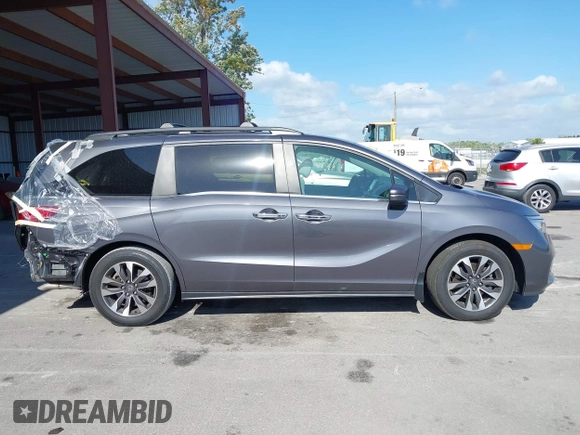 2024 Honda Odyssey EX-L with VIN 5FNRL6H65RB069145, listed as a IAAI auction lot 42120381 with 15,207 mi miles and . Bid and sale history available at DreamBid. Image 13.