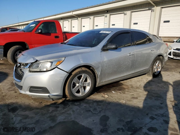 2015 Chevrolet Malibu LS with VIN 1G11A5SL0FF151411, listed as a Copart auction lot 46118715 with 198,833 mi miles and Salvage Title. Bid and sale history available at carsss.com. Image 1.
