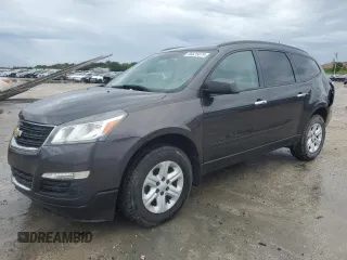 2017 Chevrolet Traverse LS z VIN 1GNKRFED8HJ156393, wystawiony jako Copart lot #56625875 z przebiegiem 92 125 mil mil oraz Szkoda całkowita • Salvage title. Historia ofert i sprzedaży dostępna na DreamBid. Obrazek 1.