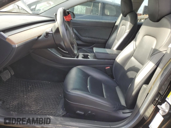 2018 Tesla Model 3 Long Range Battery with VIN 5YJ3E1EAXJF015971, listed as a Copart auction lot 47743665 with 94,064 mi miles and Salvage Title. Bid and sale history available at DreamBid. Image 7.