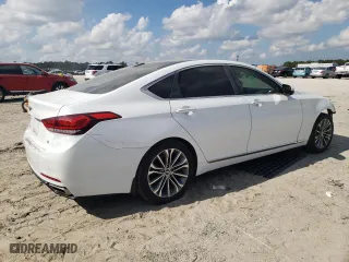 2016 Hyundai Genesis 3.8L with VIN KMHGN4JE1GU143877, listed as a Copart auction lot 44812975 with 107,608 mi miles and Salvage Title. Bid and sale history available at carsss.com. Image 3.