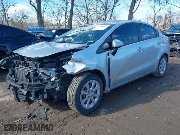 2013 Kia Rio LX with VIN KNADM4A37D6135384, listed as a IAAI auction lot 41740058 with 166,866 mi miles. Bid and sale history available at carsss.com. Image 6.
