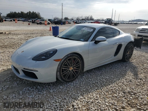 2018 Porsche 718 Cayman S z VIN WP0AB2A85JK278431, wystawiony jako Copart lot #44739785 z przebiegiem 19 324 mil mil oraz Szkoda całkowita • Salvage title. Historia ofert i sprzedaży dostępna na DreamBid. Obrazek 1.