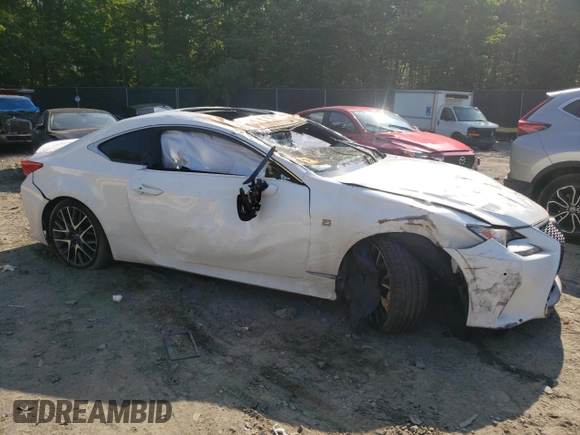 2016 Lexus RC 300 F Sport with VIN JTHSM5BC2G5001387, listed as a Copart auction lot 56324235 with 74,850 mi miles and Salvage title. Bid and sale history available at DreamBid. Image 4.