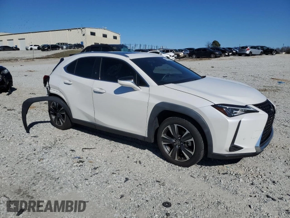 2020 Lexus UX 200 with VIN JTHX3JBH1L2022417, listed as a Copart auction lot 45289855 with 63,664 mi miles and Salvage title. Bid and sale history available at DreamBid. Image 4.