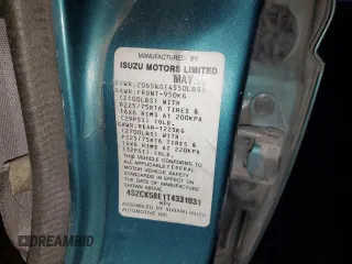 1996 Isuzu Rodeo z VIN 4S2CK58E1T4331031, wystawiony jako Copart lot #78573514 z przebiegiem 218 994 mil mil oraz Szkody całkowita. Historia ofert i sprzedaży dostępna na DreamBid. Obrazek 14.