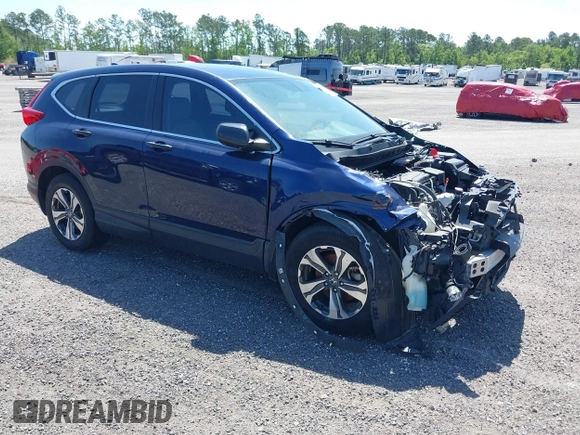 2019 Honda CR-V LX with VIN 2HKRW5H39KH400453, listed as a IAAI auction lot 40041024 with 76,932 mi miles and . Bid and sale history available at carsss.com. Image 1.