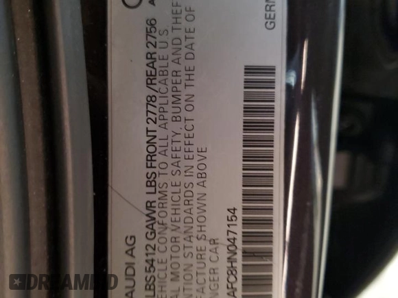 2017 Audi A6 Premium Plus z VIN WAUF2AFC8HN047154, wystawiony jako Copart lot #87917695 z przebiegiem 140 217 mil mil oraz Szkody całkowita. Historia ofert i sprzedaży dostępna na DreamBid. Obrazek 13.