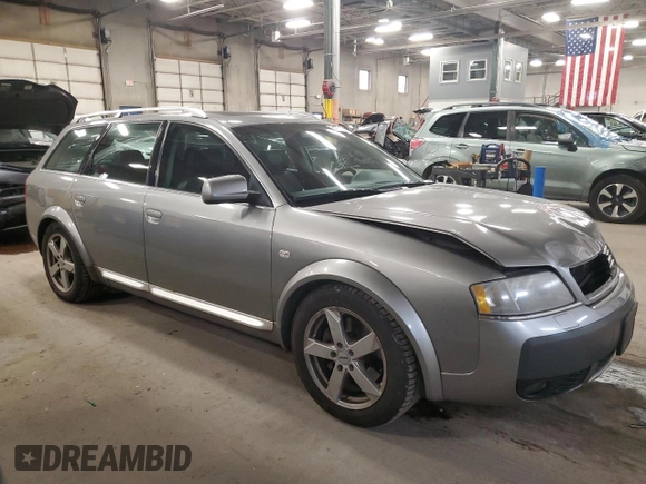 2005 Audi allroad A6 V8 with VIN WA1YD64B45N000576, listed as a Copart auction lot 81767684 with 146,848 mi miles and Salvage Title. Bid and sale history available at DreamBid. Image 4.