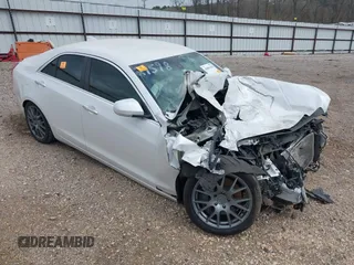 2015 Cadillac ATS Sedan Luxury RWD with VIN 1G6AB5RX4F0130905, listed as a IAAI auction lot 41801229 with 1 mi miles. Bid and sale history available at carsss.com. Image 1.