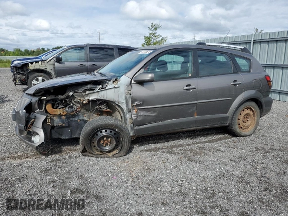2005 Pontiac Vibe with VIN 5Y2SL63875Z468542, listed as a Copart auction lot 68119624 with 299,999 mi miles and Salvage Title. Bid and sale history available at carsss.com. Image 1.