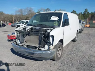 2021 Chevrolet Express Cargo with VIN 1GCWGAF7XM1205308, listed as a IAAI auction lot 41829936 with 64,548 mi miles and . Bid and sale history available at DreamBid. Image 2.