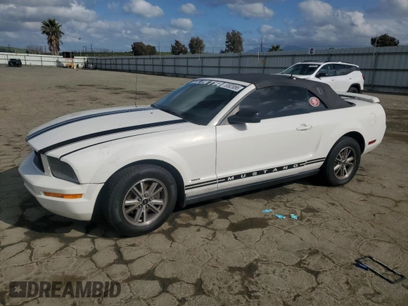 2005 Ford Mustang Deluxe with VIN 1ZVFT84N455250273, listed as a Copart auction lot 50923095 with Not Provided miles and Salvage Title. Bid and sale history available at carsss.com. Image 1.