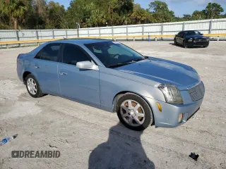 2007 Cadillac CTS with VIN 1G6DM57T470163055, listed as a Copart auction lot 79007014 with 0 mi miles and Salvage Title. Bid and sale history available at carsss.com. Image 4.