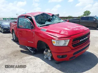 2022 Ram 1500 Big Horn with VIN 1C6RREBT1NN393753, listed as a IAAI auction lot 42428848 with 48,836 mi miles and . Bid and sale history available at DreamBid. Image 1.