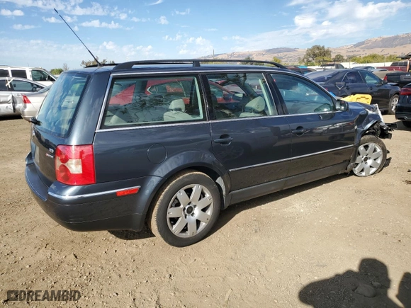 2003 Volkswagen Passat GLX with VIN WVWYH63B63E081430, listed as a Copart auction lot 77882164 with 80,614 mi miles and Salvage Title. Bid and sale history available at carsss.com. Image 3.