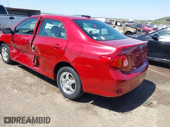 2009 Toyota Corolla with VIN 1NXBU40E99Z122454, listed as a IAAI auction lot 41999898 with 202,958 mi miles. Bid and sale history available at carsss.com. Image 3.
