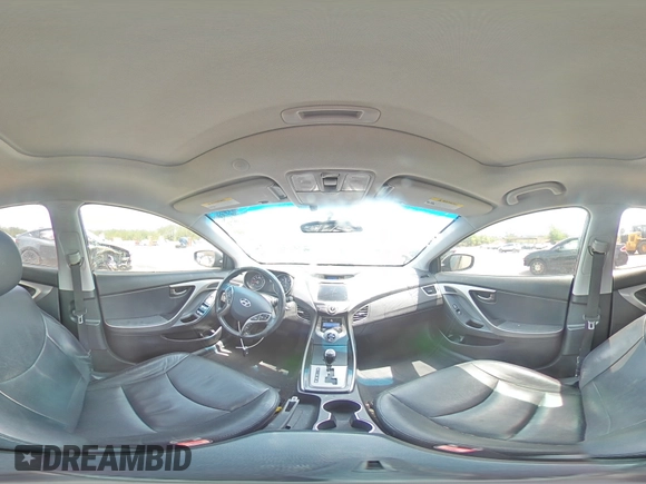 2013 Hyundai Elantra Limited z VIN 5NPDH4AE7DH344218, wystawiony jako Copart lot #57230455 z przebiegiem 208 034 mil mil oraz Szkoda całkowita • Salvage title. Historia ofert i sprzedaży dostępna na DreamBid. Obrazek 14.