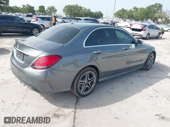 2019 Mercedes-Benz C 300 with VIN 55SWF8DB2KU302234, listed as a IAAI auction lot 42439409 with 99,907 mi miles and . Bid and sale history available at DreamBid. Image 4.