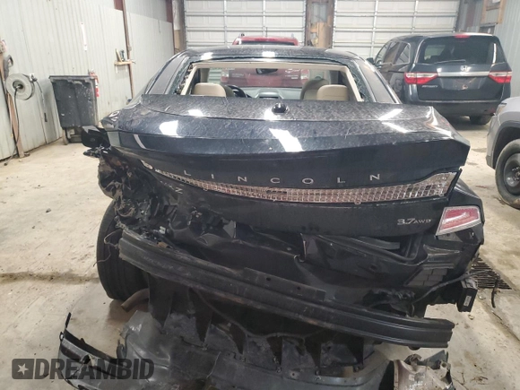 2014 Lincoln MKZ with VIN 3LN6L2JK2ER800279, listed as a Copart auction lot 47982425 with 0 mi miles and Salvage Title. Bid and sale history available at carsss.com. Image 6.