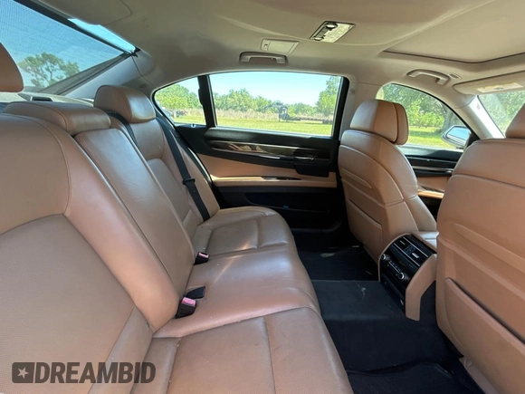 2012 BMW 7 Series 750Li xDrive with VIN WBAKC8C59CC437999, listed as a Copart auction lot 53728665 with 145,420 mi miles and Clean title. Bid and sale history available at DreamBid. Image 6.