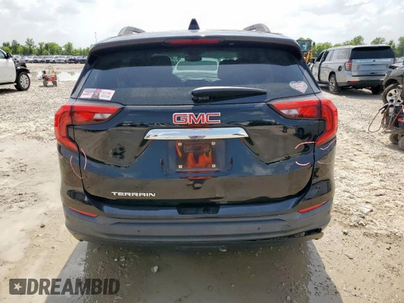 2019 GMC Terrain SLE with VIN 3GKALMEV4KL371695, listed as a Copart auction lot 63413825 with 75,437 mi miles and Salvage title. Bid and sale history available at DreamBid. Image 6.