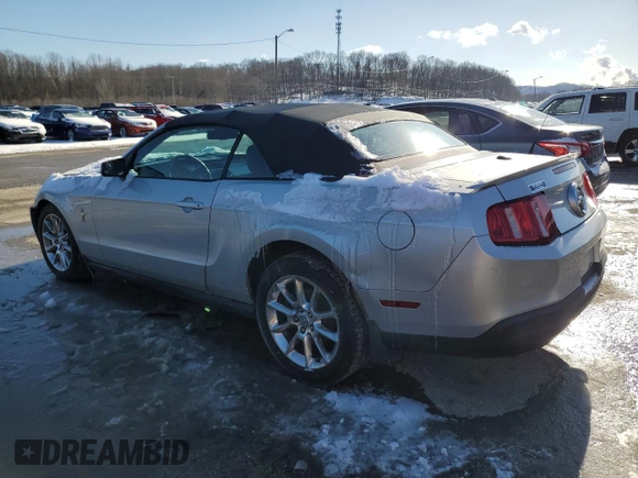 2010 Ford Mustang V6 with VIN 1ZVBP8EN5A5180939, listed as a Copart auction lot 46020915 with 190,797 mi miles and Salvage Title. Bid and sale history available at carsss.com. Image 2.