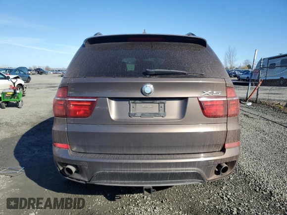 2011 BMW X5 35i with VIN 5UXZV4C57BL400693, listed as a Copart auction lot 46547685 with 127,266 mi miles and Salvage Title. Bid and sale history available at carsss.com. Image 6.