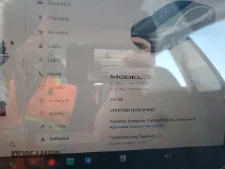 2025 Tesla Model 3 Long Range z VIN 5YJ3E1EBXSF979187, wystawiony jako Copart lot #53171955 z przebiegiem 198 mil mil oraz Szkoda całkowita • Salvage title. Historia ofert i sprzedaży dostępna na DreamBid. Obrazek 9.