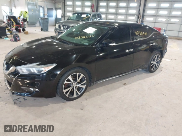 2017 Nissan Maxima SV with VIN 1N4AA6AP7HC405028, listed as a IAAI auction lot 41358504 with 92,231 mi miles. Bid and sale history available at carsss.com. Image 19.