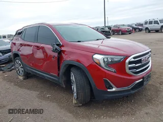 2019 GMC Terrain SLT with VIN 3GKALPEV0KL177778, listed as a IAAI auction lot 41208539 with 111,658 mi miles. Bid and sale history available at carsss.com. Image 1.