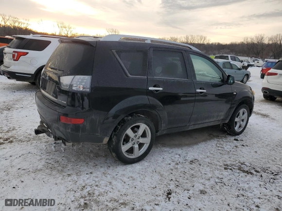 2008 Mitsubishi Outlander XLS with VIN JA4MT41X38Z020384, listed as a Copart auction lot 43821775 with 110,522 mi miles and Salvage Title. Bid and sale history available at carsss.com. Image 3.