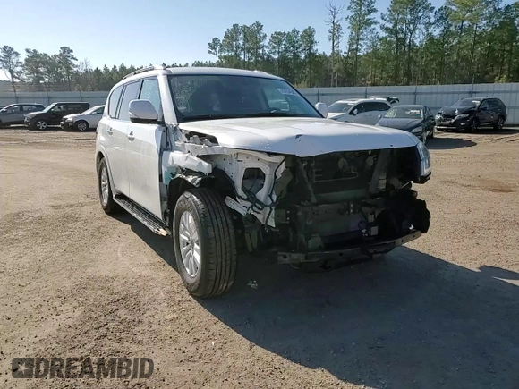2021 Nissan Armada SV z VIN JN8AY2AD4M9662695, wystawiony jako Copart lot #43764595 z przebiegiem 107 098 mil mil oraz Szkoda całkowita • Salvage title. Historia ofert i sprzedaży dostępna na DreamBid. Obrazek 14.