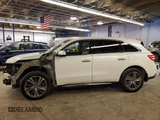 2017 Acura MDX w/Technology Pkg with VIN 5FRYD4H57HB017193, listed as a Copart auction lot 45885805 with 135,092 mi miles and Salvage Title. Bid and sale history available at carsss.com. Image 1.