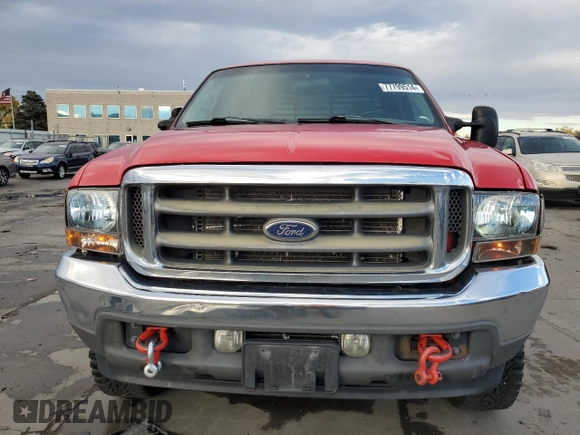 2002 Ford Super Duty F-250 XL with VIN 1FTNX21SX2EA75162, listed as a Copart auction lot 77799514 with 157,731 mi miles and Clean Title. Bid and sale history available at carsss.com. Image 5.