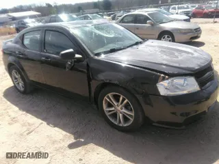 2013 Dodge Avenger SE V6 with VIN 1C3CDZAGXDN771483, listed as a IAAI auction lot 41821147 with 170,982 mi miles. Bid and sale history available at carsss.com. Image 1.