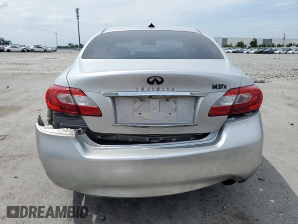 2012 Infiniti M37 with VIN JN1BY1ARXCM396491, listed as a Copart auction lot 53595085 with 178,417 mi miles and Salvage Title. Bid and sale history available at carsss.com. Image 6.