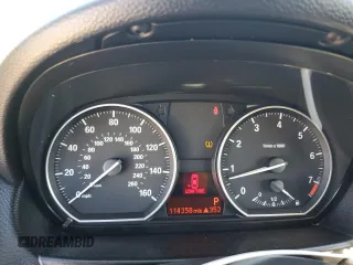 2013 BMW 1 Series 128i with VIN WBAUP7C54DVP24583, listed as a Copart auction lot 77454984 with 114,358 mi miles and Salvage Title. Bid and sale history available at carsss.com. Image 9.