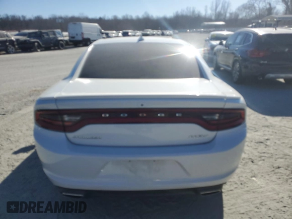 2015 Dodge Charger SXT with VIN 2C3CDXHG9FH915076, listed as a Copart auction lot 46792735 with 156,199 mi miles and Salvage Title. Bid and sale history available at DreamBid. Image 6.
