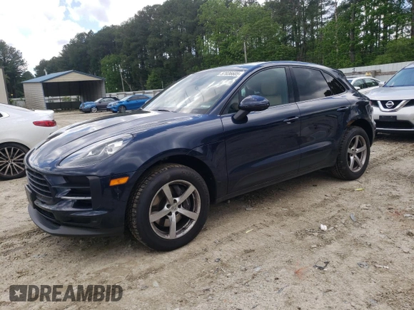 2021 Porsche Macan z VIN WP1AA2A50MLB05616, wystawiony jako Copart lot #57036605 z przebiegiem 37 138 mil mil oraz Szkoda całkowita • Salvage title. Historia ofert i sprzedaży dostępna na DreamBid. Obrazek 1.