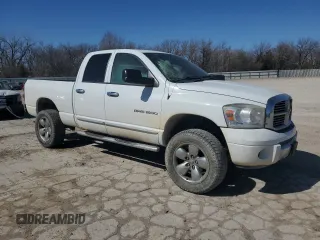 2007 Dodge 1500 Laramie with VIN 1D7HU18297S198469, listed as a Copart auction lot 48191495 with Not provided miles and Salvage title. Bid and sale history available at DreamBid. Image 4.