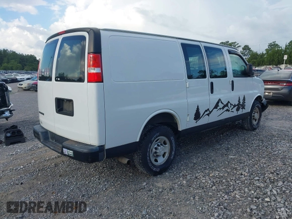 2018 Chevrolet Express Cargo with VIN 1GCWGAFP6J1337249, listed as a IAAI auction lot 42499473 with 92,075 mi miles and . Bid and sale history available at DreamBid. Image 4.