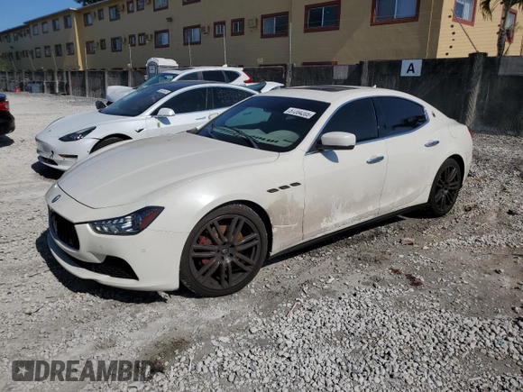 2015 Maserati Ghibli S Q4 z VIN ZAM57RTA5F1147830, wystawiony jako Copart lot #57204205 z przebiegiem 89 828 mil mil oraz Tytuł czysty. Historia ofert i sprzedaży dostępna na DreamBid. Obrazek 1.