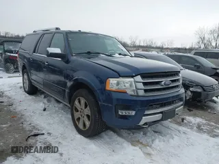 2015 Ford Expedition Max Platinum with VIN 1FMJK1MT3FEF26302, listed as a IAAI auction lot 41286061 with 147,659 mi miles and . Bid and sale history available at DreamBid. Image 1.