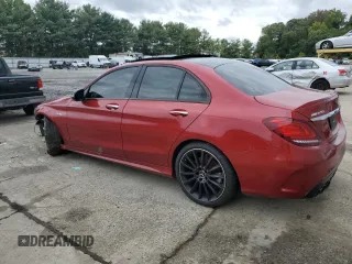 2019 Mercedes-Benz C 43 AMG with VIN 55SWF6EB4KU314307, listed as a Copart auction lot 73287564 with Not provided miles and Salvage title. Bid and sale history available at DreamBid. Image 2.