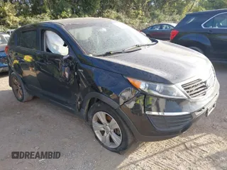 2013 Kia Sportage LX with VIN KNDPBCA23D7417877, listed as a IAAI auction lot 40187907 with 145,436 mi miles and . Bid and sale history available at carsss.com. Image 1.