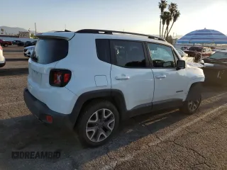 2018 Jeep Renegade Latitude with VIN ZACCJABB6JPG90511, listed as a Copart auction lot 52104325 with 61,986 mi miles and Salvage Title. Bid and sale history available at carsss.com. Image 3.