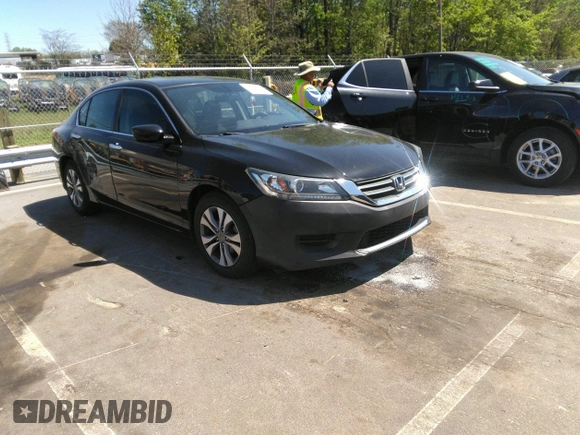 2015 Honda Accord Sedan LX with VIN 1HGCR2F34FA228121, listed as a IAAI auction lot 41998963 with 161,281 mi miles. Bid and sale history available at carsss.com. Image 1.