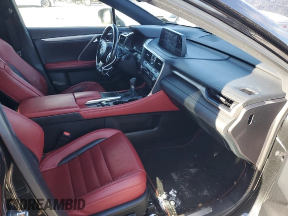 2021 Lexus RX 350 F Sport with VIN 2T2SZMDAXMC260132, listed as a Copart auction lot 85094054 with 52,995 mi miles and Salvage title. Bid and sale history available at DreamBid. Image 8.
